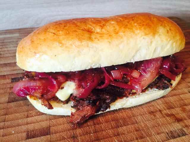 Pulled Beef Sandwich zubereiten – Foto 1